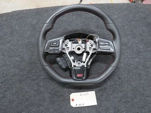 2021  SUBARU WRX STI STEERING WHEEL ASSEMBLY LEATHER RED STITCHED OEM 2015-2021 - Picture 1 of 12