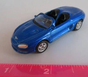 WELLY Diecast Blue FORD MUSTANG MACH III Convertible TOY Car 52022 Loose - Picture 1 of 5