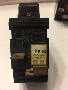 PUSHMATIC 11270 70 AMP 240 VOLT BREAKER - Picture 1 of 4