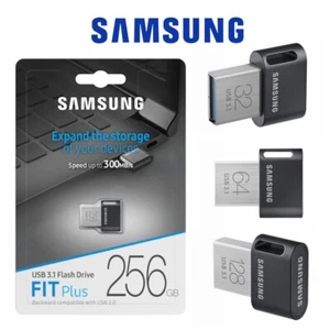 USB 3.1 Flash Drive 64G 128G 32G 256G Samsung Fit Plus Memory Stick 200Mb/300Mbs - Picture 1 of 9