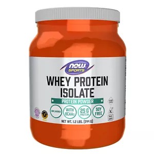 NOW FOODS Whey Protein Isolate Unflavored Powder 1.2 lb. - Picture 1 of 6