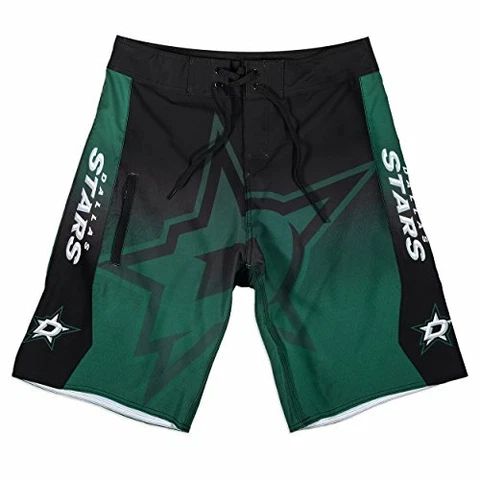 KLEW NHL Men's Dallas Stars Gradient Board Shorts Cover
