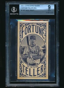 2017 Topps Gypsy Queen Fortune Teller Mini #FT-MT Mike Trout BGS 9 - Foto 1 di 2