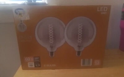 GV Vintage Retro Edison Light Bulb 60W Equivalent Dimmable LED G40 E26 2 Pack - Image 1 of 2