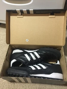 Adidas Mundial Team Turf indoor Soccer Shoes Cleats Black 019228 U.S Men 6.5 - Picture 1 of 11