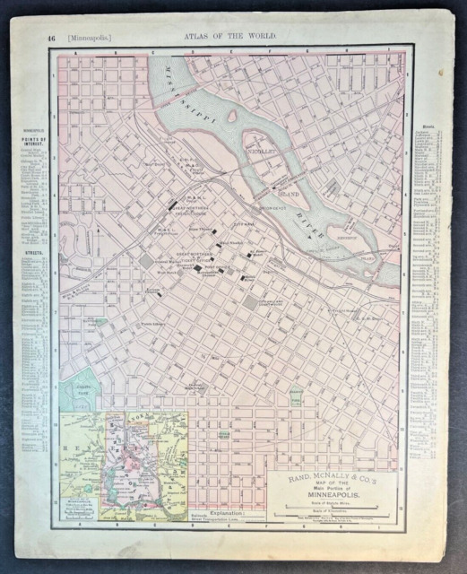 The first printed map of Saint Paul Minnesota - Rare & Antique Maps