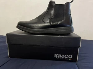 Stivaletti uomo Igi&CO Rider Vera Pelle Pieno Fiore Vegetale Made in Italy Tg.44 - Foto 1 di 6