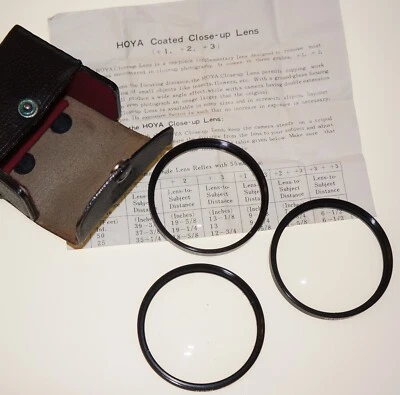 Hoya 55mm Close-up Filter Set +1, +2, and +3 Diopters - Image 1 of 3