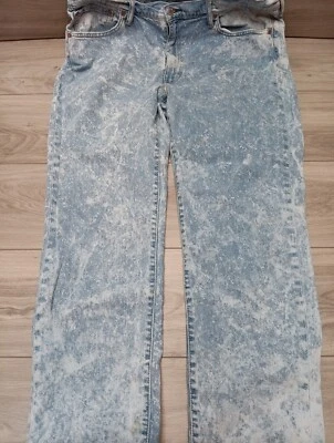 Levis 541 Jeans Men Size 40x32 Blue Denim Stretch Straight Leg Acid Wash R Label - Image 1 of 4