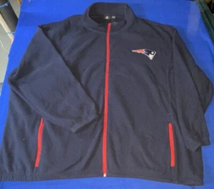 6XL NFL Full Zip Pullover Jacket New England Patriots Official Team Fleece - Picture 1 of 7