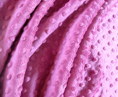 CHICLE ROSA MINKY CUDDLE HOYUELO PUNTO COSER EDREDÓN TELA ARTESANAL POR Y PRECORTADOS Foto 1 de 4