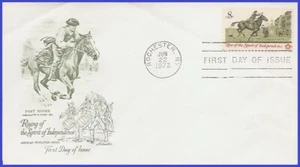 USA4 #1478 U/A ARTMASTER FDC Colonial Postrider - Bild 1 von 1