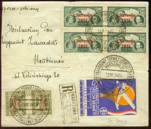 Polonia 1934, Gordon Bennett International Balloon Race Cubierta - Imagen 1 de 2