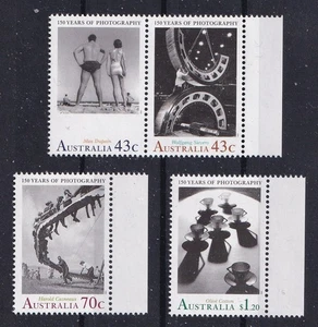 AUSTRALIEN 1991 Fotografie Bergbau Karussell Ballett Teetassen Mi 1249 - 1252 ** - Picture 1 of 1