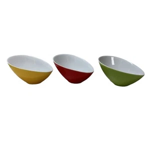 ASA Selection Germany Asymetrical Teardrop Trinket Serve Dish Set of 3 Vtg MCM - Picture 1 of 8