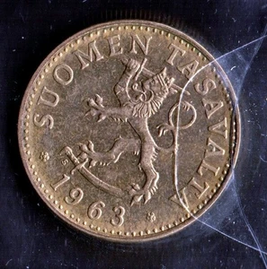 S477: Moneta Coin FINLANDIA 50 Pennia 1963 - Picture 1 of 1