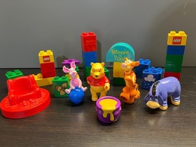 Lego Duplo Lot 2981, 2975, 2976, 2977: Winnie The Pooh, Tigger, Eeyore, Piglet