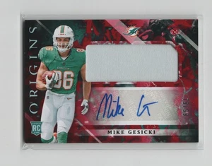 2018 Panini Origins Ruby /99 Mike Gesicki #119 RPA Rookie Jumbo Patch Auto RC - Picture 1 of 1