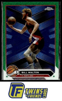2023-24 Topps cromo #94 Bill Walton logotipo verde refractores Foto 1 de 2