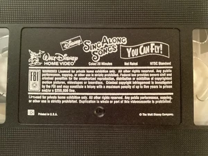 Disney Sing Along Songs You Can Fly VHS - Picture 1 of 1