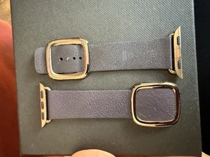 Original Genuine Apple Watch classic buckle Leather band 40mm 38MM Aubergine - Zdjęcie 1 z 3