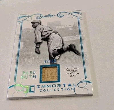 Tarjeta de asiento de estadio usada juego hoja Babe Ruth New York Yankees 2017 37/50 LML53 Foto 1 de 2