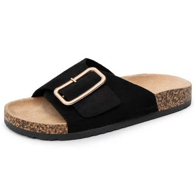 Sandalias Alpine Swiss Heidi para mujer | Cómoda plantilla de corcho | Arco Foto 1 de 4