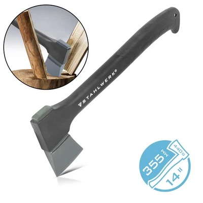 STAHLWERK Axt 355 mm Beil Fiberglasaxt Handbeil Universalaxt Campingaxt Forstaxt - Bild 1 von 4