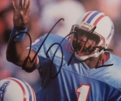 WARREN MOON HAND SIGNED COLOR 8 X 10 PHOTO (B) PSA/DNA - Image 1 of 2