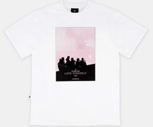 BTS WORLD TOUR LOVE YOURSELF IN SEOUL MOVIE OFFICIAL GOODS T-SHIRT WHITE B NEW - Picture 1 of 11