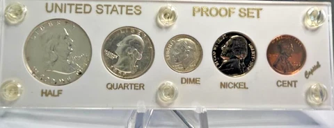 1959 U.S. Mint SILVER Proof Set in Capital Holder, BEAUTIFUL COINS-zm Cover