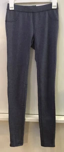 LC Lauren Conrad Pants Mid Rise Pull On Super Skinny Black Navy Blue size XS NWT - Picture 1 of 4