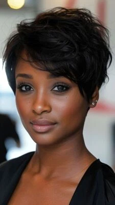 Short Bob Wig Human Hair for Black Women Pixie Cut wigs Human Hair Wig Glueless  - Image 1 of 4