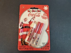 Vintage Bonnie Bell Lip Smackers Coca Cola Christmas Set 2009 New - Picture 1 of 6