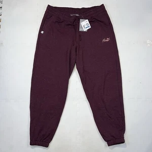 PUMA Live In Womens Joggers Size XL Dark Red Jasper-Nep Splatter Sweatpants - Picture 1 of 6