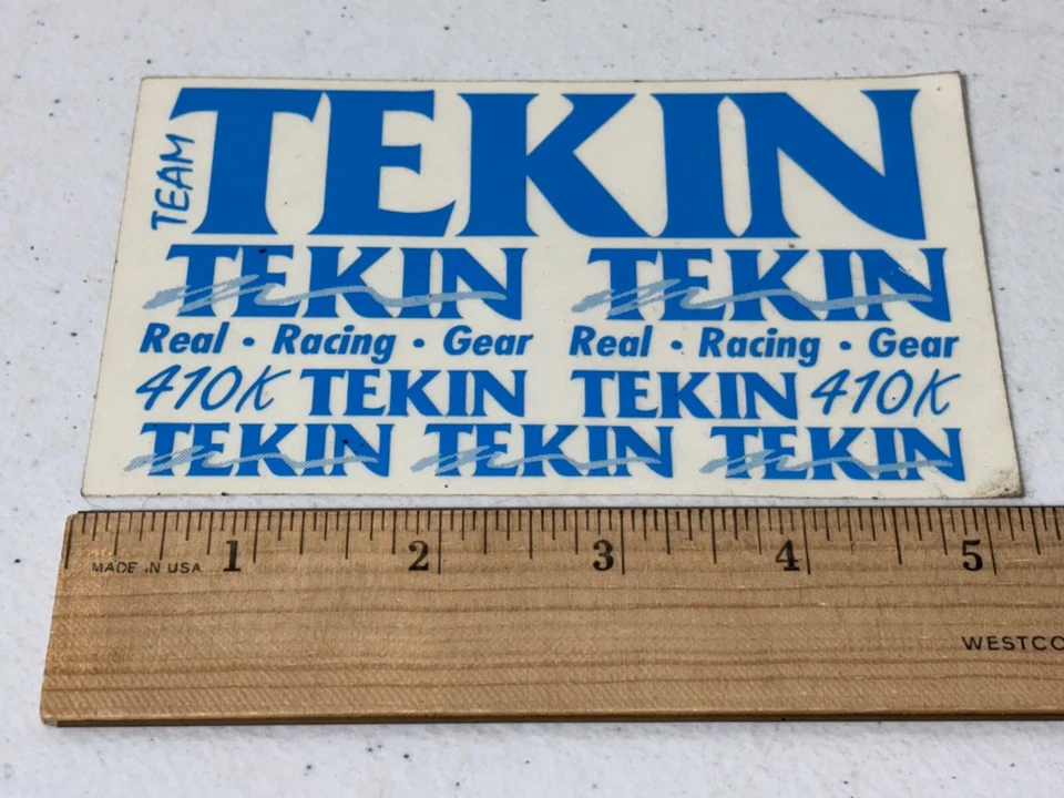 RC Tekin ESC Blue Sticker Sheet NEW 1/10 NOS Old Stock RC10 Ultima JRX2 10L - Image 1 of 1