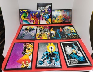 1992 Ghost Rider Image Comics Trading Cards Set Of 10