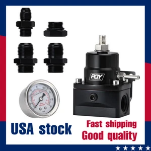 High Pressure Fuel Regulator w/ Boost -8AN 8/8/6 Pressure Regulator Kit Set - Picture 1 of 13
