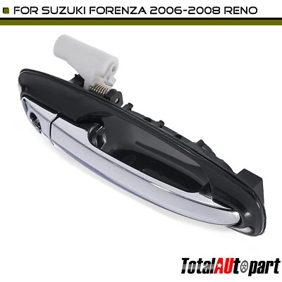 Manija de puerta exterior cromada + negra para Suzuki Forenza Reno 2006-2008 delantera / trasera Foto 1 de 4