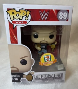 FUNKO POP WWE STONE COLD STEVE AUSTIN 3:16 SHIRT 2 BELTS 7-ELEVEN EXCLUSIVE 711 - Picture 1 of 7