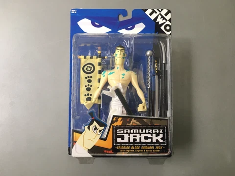 Cartoon Network Samurai Jack Spinning Blade Figure New Sealed Cover