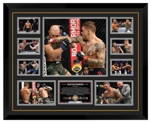 Dustin Poirier The Diamond UFC Signed Framed Memorabilia - Picture 1 of 2