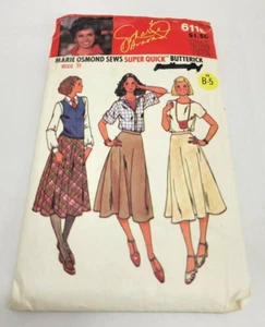 Marie Osmond Sews Butterick 6116 Super Quick Skirt Miss Size B - Picture 1 of 2