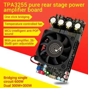 Placa Amplificador Digital Estéreo 2*300W Alta Potencia BTL Mono Audio Sonido Subwoofer - Imagen 1 de 16