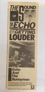 THE ECHO AND THE BUNNYMEN Original 1983 Werbealbum Promo Ad - Bild 1 von 2