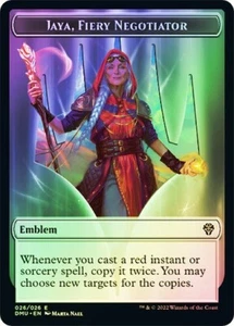 Jaya, Fiery Negotiator Emblem Token FOIL - 026/026 - Dominaria United DMU MTG - Picture 1 of 1