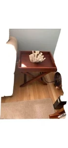 Butler Style Pottery Barn side tables (2)removable Trays (75.00 For 2) - Picture 1 of 4