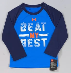 Little Boy's Under Armour UA Long Sleeve Polyester Shirt NEW - Picture 1 of 1