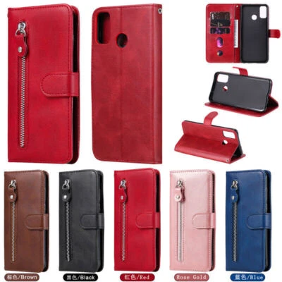 Flip Wallet Leather Zipper Phone Case For Huawei Honor X7 X8 X6 Honor 60 Nova 10 - Image 1 of 4