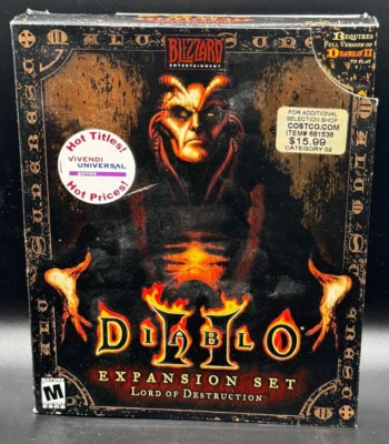 Diablo II Lord of Destruction Expansion Set PC CD ROM Big Box Sealed New - Image 1 of 4